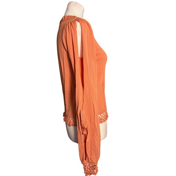 House of Harlow 1960 x REVOLVE Citrus Long Sleeve Split Sleeve Knitted Womens XS - Picture 5 of 7